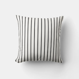 Black And White Striped Throw Pillow