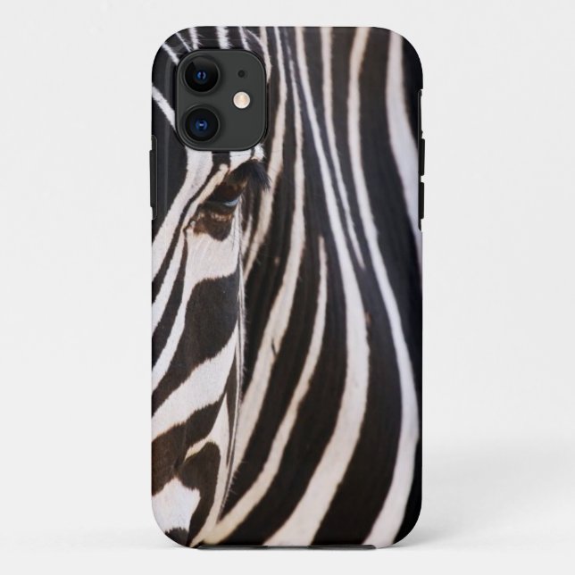 Black and White Striped Zebra Case-Mate iPhone Cas Case-Mate iPhone Case (Back)
