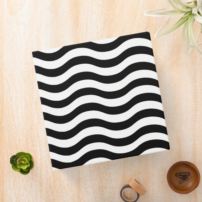 Black And White Stripes Binder (In Situ)