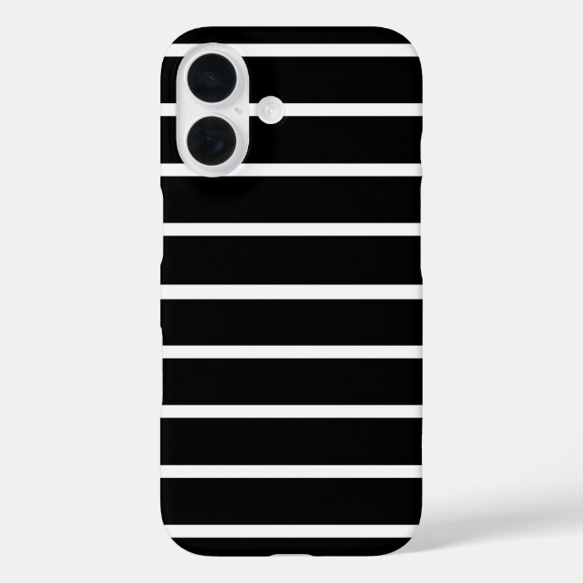 Black and White Stripes Design Case-Mate iPhone Case (Back)