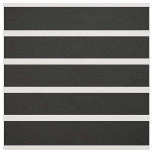 Black and White Stripes Design Fabric