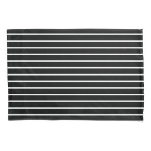 Black and White Stripes Design Pillowcase
