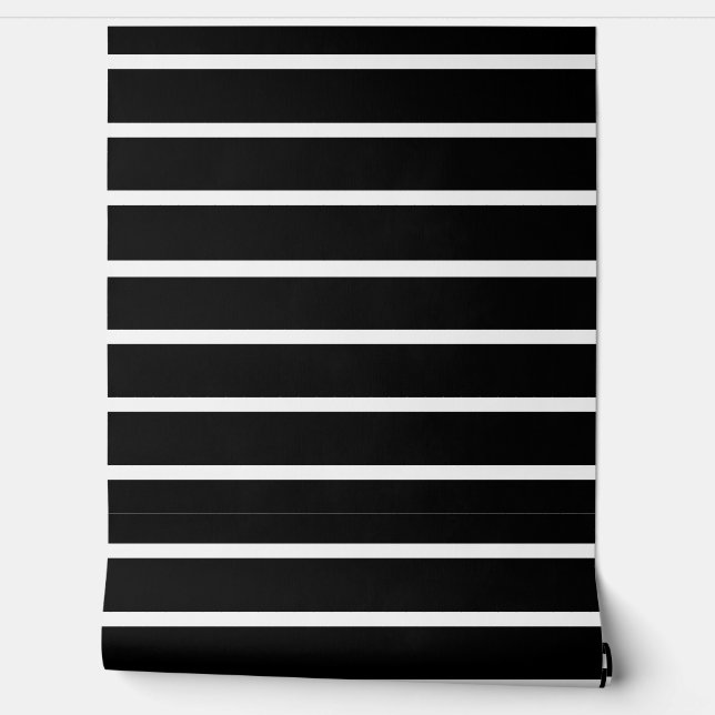 Black and White Stripes Design Wallpaper (Unrolling)