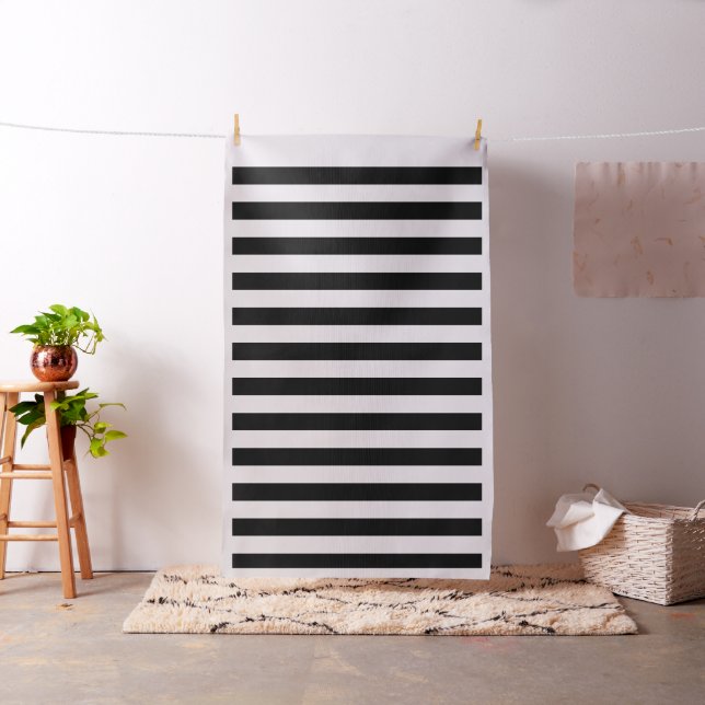 Black and White Stripes Fabric (In Situ)
