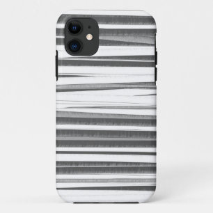 Black and white stripes graphic art iPhone 11 case