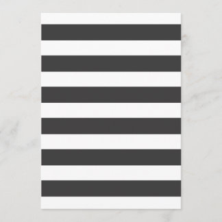 Black and White Stripes Invitation