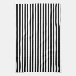 Black and White Stripes Kitchen Towel