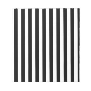 Black and White Stripes Notepad