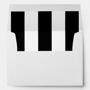 Black and White Stripes, Striped Pattern, Lines Envelope