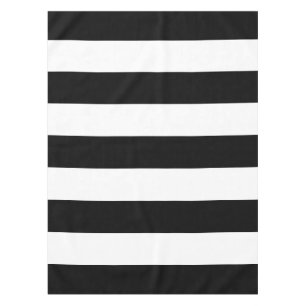 Black and White Stripes, Striped Pattern, Lines Tablecloth