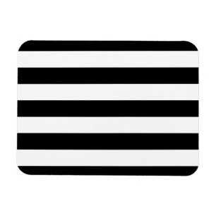 Black And White Stripes Stylish Magnet