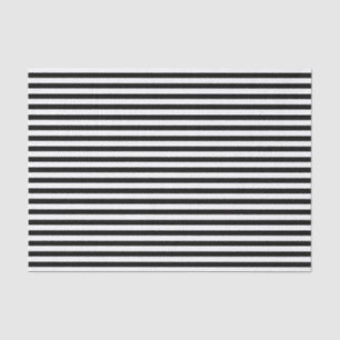 Black and White Stripes Tissue Paper