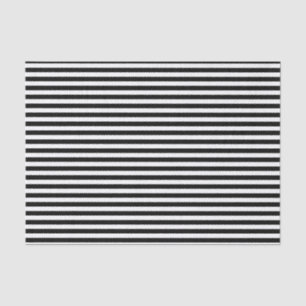 Black and White Stripes Tissue Paper