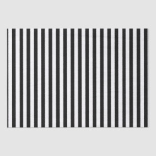 Black And White Stripes Tissue Paper