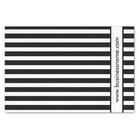 Black and White Stripes Tissue Paper