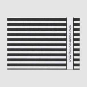 Black and White Stripes Tissue Paper