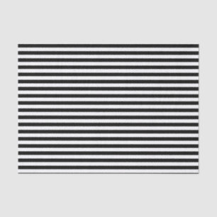 Black and White Stripes Tissue Paper
