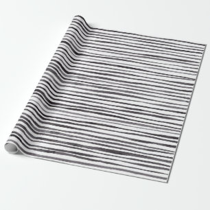 Black and White Stripes  Wrapping Paper