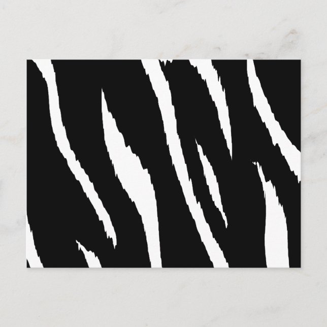Black and White Strips Postcard (Front)