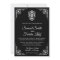 Black and White Sugar Skull Wedding Invitation