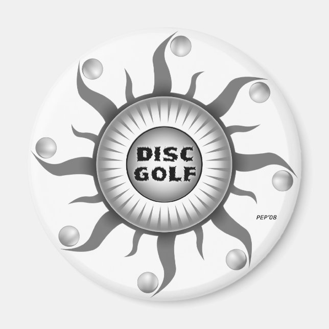 Black And White Sun Magnet (Front)