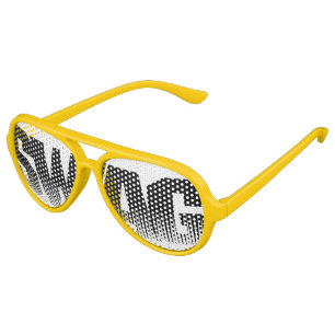 Black and White Swag Party Glasses