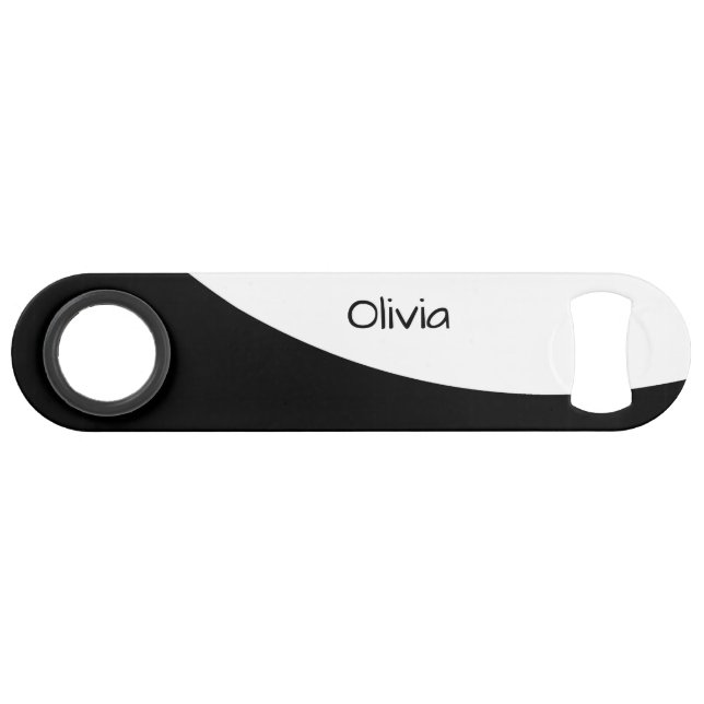 Black and White Swirl Bar Key (Front (Horizontal))