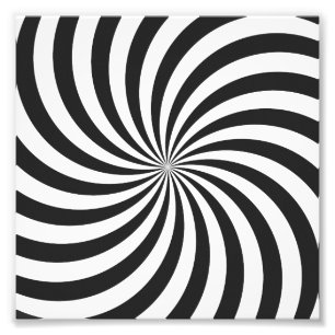Black and White Swirl Pattern Photo Print