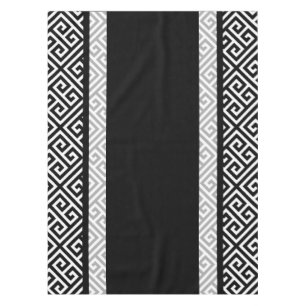 Black and white tablecloth