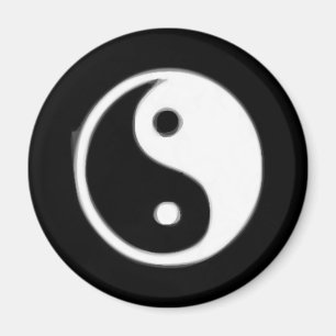 Black  and white Taojitu Magnet