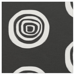 Black and White Target Fabric