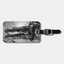 Black and White Tenor Saxophone customizable