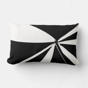 Black and White Tent Lumbar Pillow