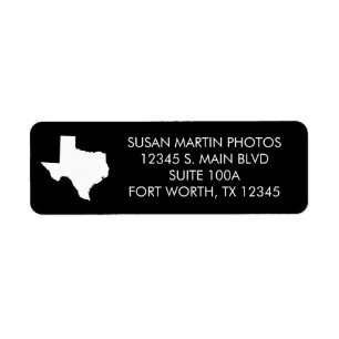 Black and White Texas Modern Minimalist