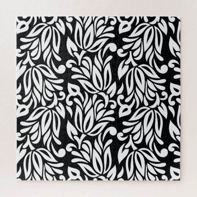 Black and white textile. jigsaw puzzle (Vertical)
