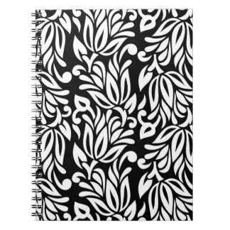 Black and white textile. notebook
