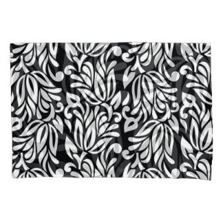 Black and white textile. pillowcase
