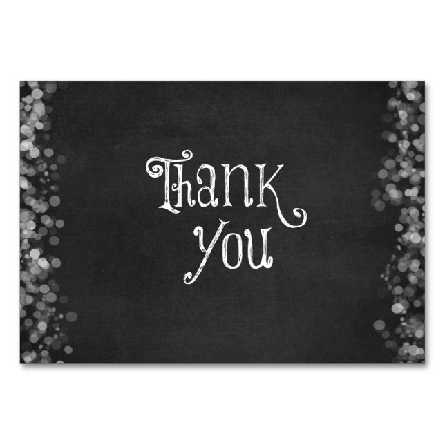 Black and White Thank You (Front)