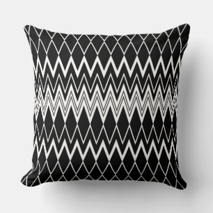 Black and White Throw Pillow