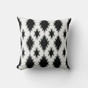 Black and White Throw Pillow