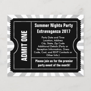 Black and White Ticket Flyers, Custom Printing Flyer
