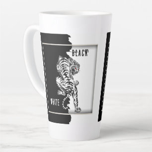 Black and white tiger  coffee mug