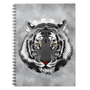 Black And White Tiger Notebook