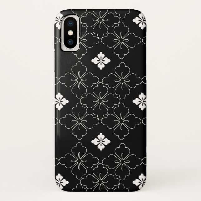 Black and White Tiles iPhone / iPad case (Back)
