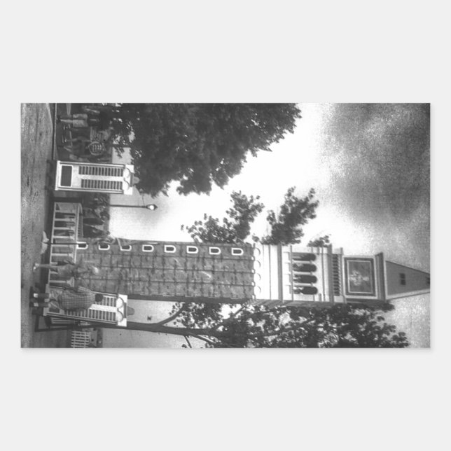 BLACK AND WHITE TOWER STICKER (Front)
