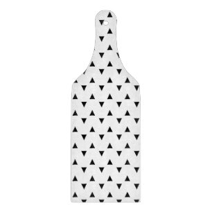 Black and White Triangles Cutting Board