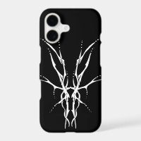 Black and White Tribal Deer Skull Hunting Design