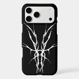 Black and White Tribal Deer Skull Hunting Design