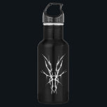 Black and White Tribal Deer Skull Hunting Design 532 Ml Water Bottle<br><div class="desc">Make a bold statement with this unique, intricately detailed Deer Skull Tribal Design. Featuring a striking black and white image, this artwork reimagines the classic hunting trophy with a dark, modern edge. Perfect for deer hunters looking for gear that stands out from the traditional camo, this "scary-cool" tribal aesthetic adds...</div>