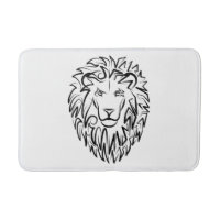 Black and White Tribal Lion